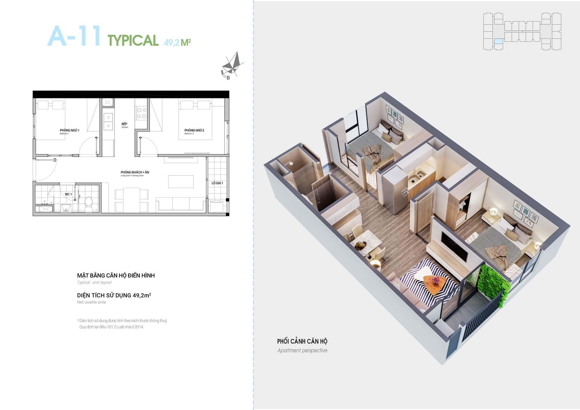thiết kế căn hộ 2 phòng ngủ hà sơn sweet home trạm trôi
