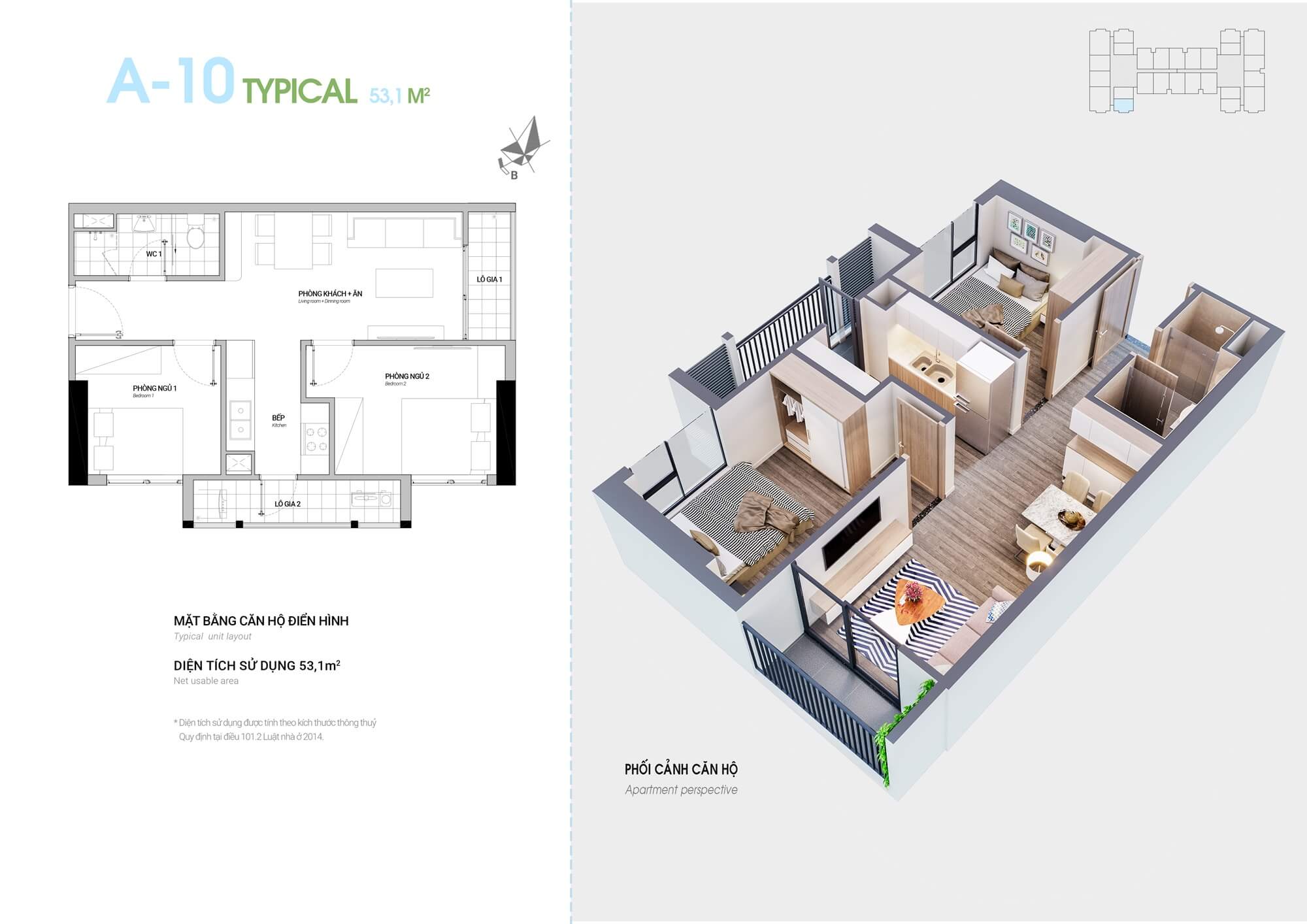 thiết kế căn hộ 2 phòng ngủ hà sơn sweet home trạm trôi