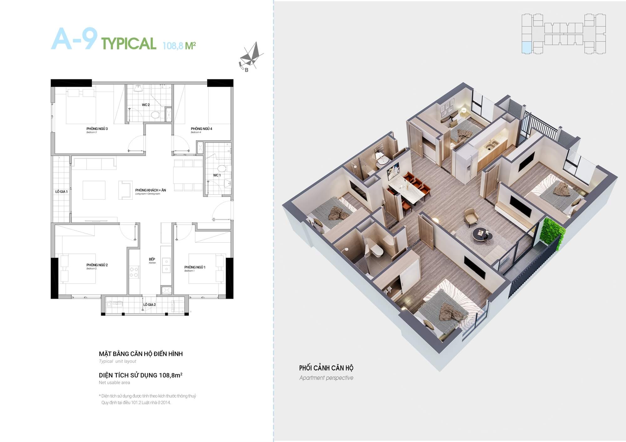 thiết kế căn hộ 3 phòng ngủ hà sơn sweet home trạm trôi